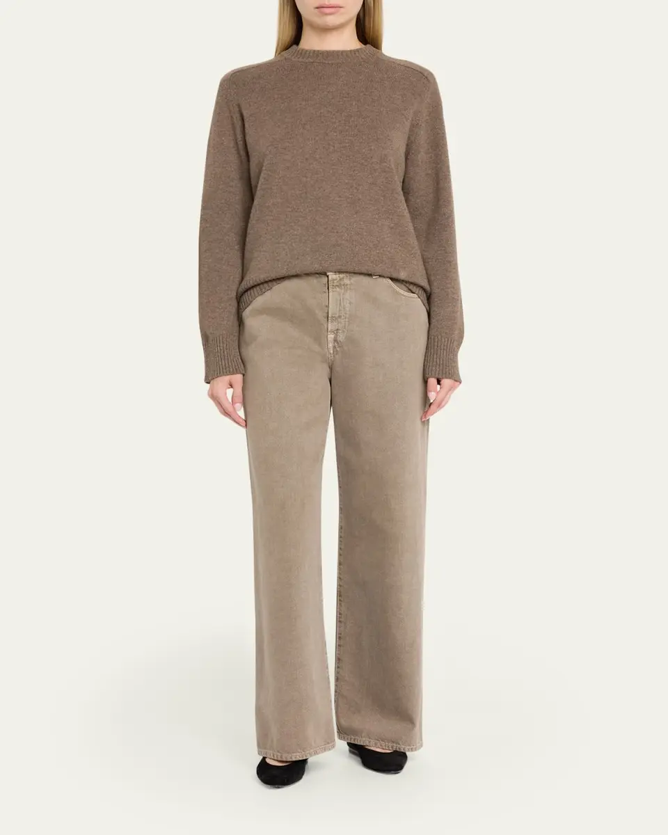 Loulou de Saison Baltra Cashmere Crewneck Sweater | Thumbnail 6 Loulou de Saison Baltra Cashmere Crewneck Sweater | Thumbnail 6
