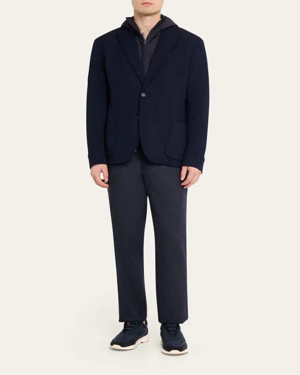 Sease Men's Hooded Blazer with Removable Bib | Thumbnail 2 Sease Men's Hooded Blazer with Removable Bib | Thumbnail 2