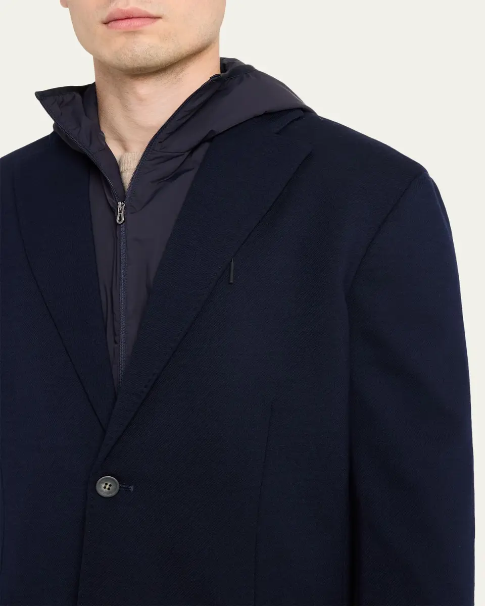 Sease Men's Hooded Blazer with Removable Bib | Thumbnail 5 Sease Men's Hooded Blazer with Removable Bib | Thumbnail 5