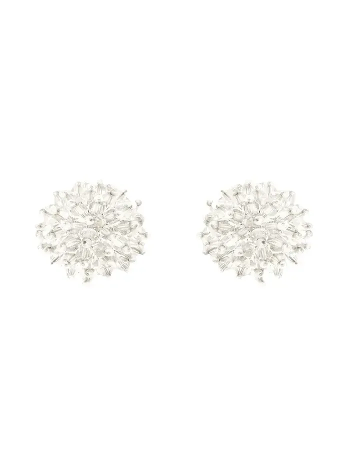 Beaded Cluster Stud Earrings