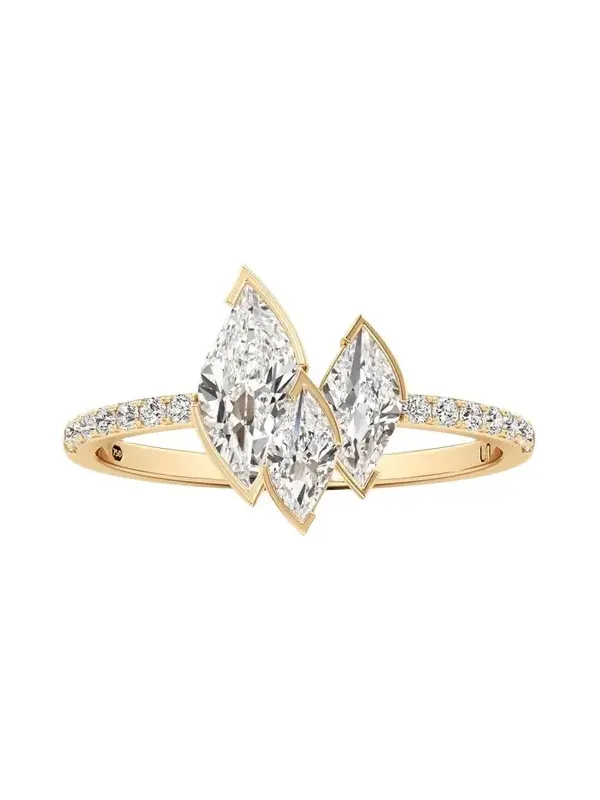 Flame Lab-Grown Diamond Pave Ring Flame Lab-Grown Diamond Pave Ring
