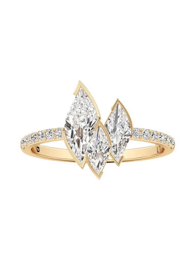 Flame Lab-Grown Diamond Pave Ring