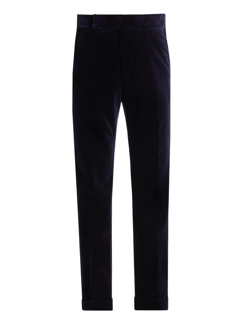 Tom Ford Men's Cotton Velvet Straight Leg Flat-Front Trousers