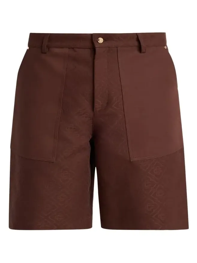Men's Monogram Cotton Canvas Shorts Men's Monogram Cotton Canvas Shorts
