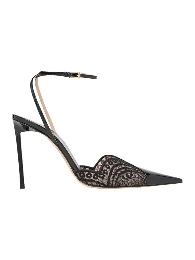 85mm Lace Patent Leather Pumps 85mm Lace Patent Leather Pumps