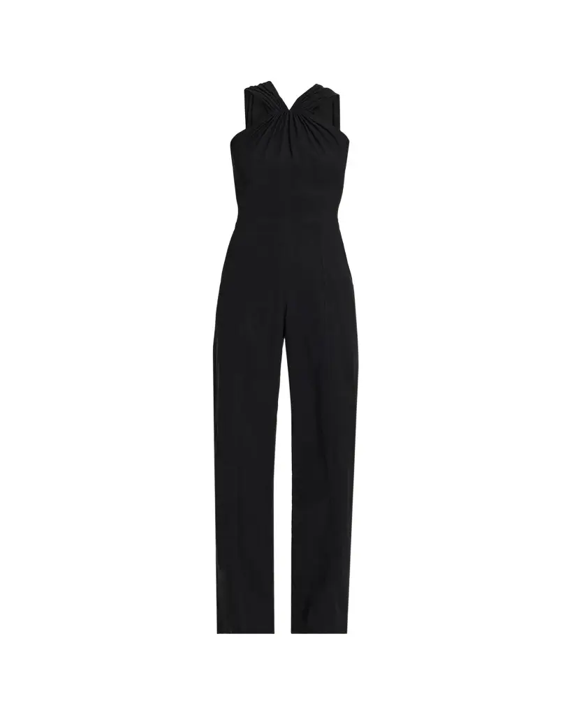 Elouise V-Neck Straight-Leg Jumpsuit Elouise V-Neck Straight-Leg Jumpsuit