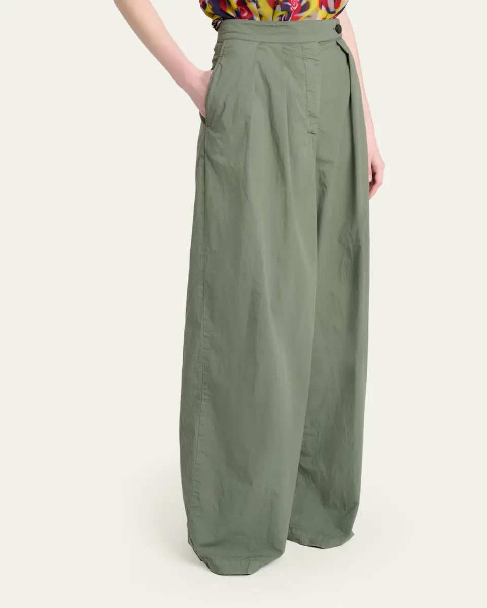 Dries Van Noten Pamplona Pleated Wide-Leg Pants | Thumbnail 4