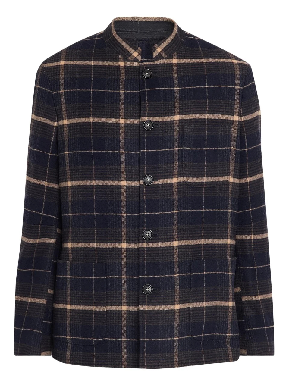 Men's Wool-Cashmere Plaid Blazer Men's Wool-Cashmere Plaid Blazer