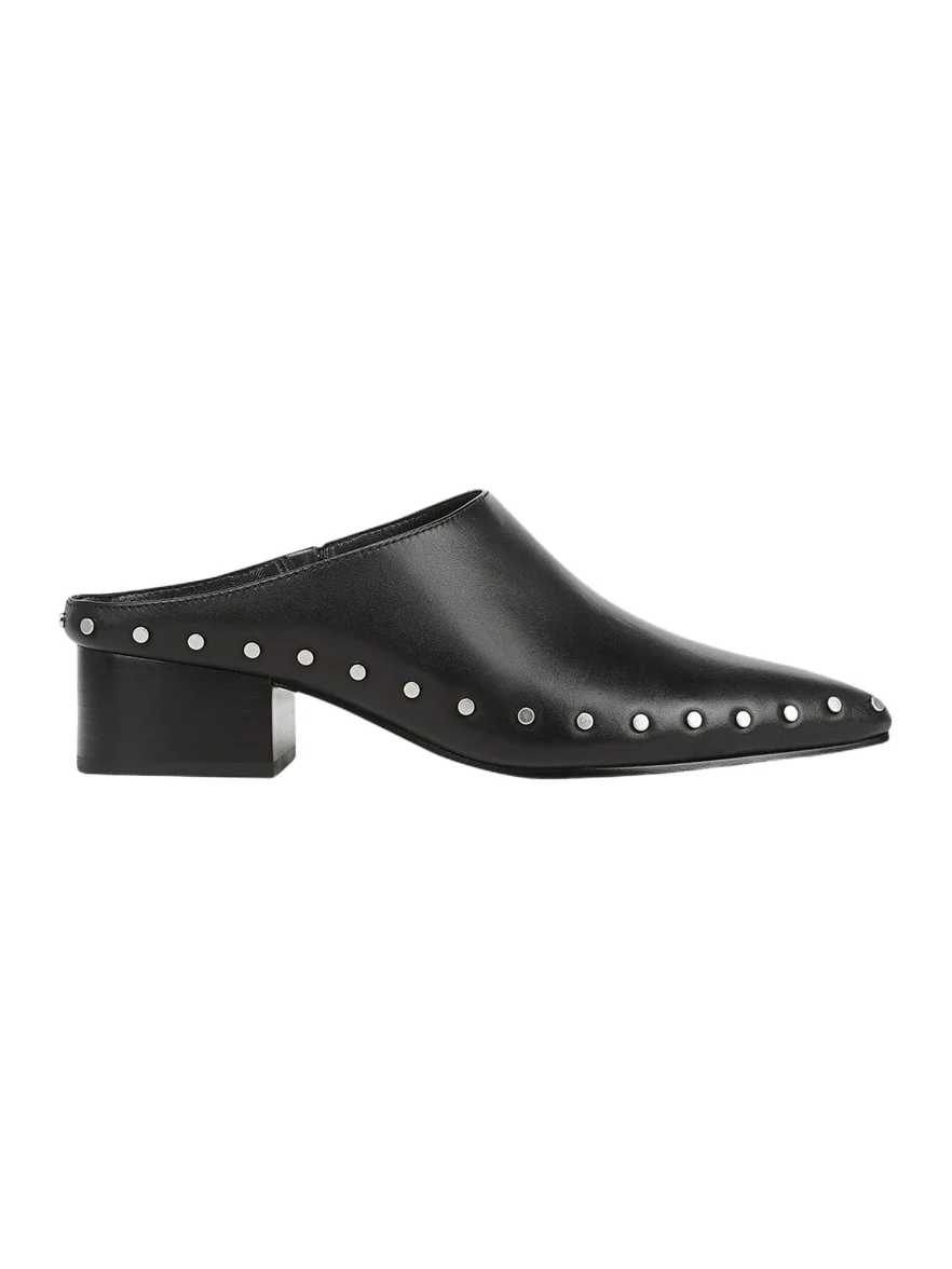 August 40MM Leather Clog Mules August 40MM Leather Clog Mules