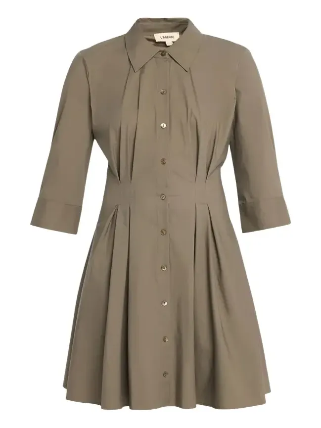 Journi Pintucked Shirtdress