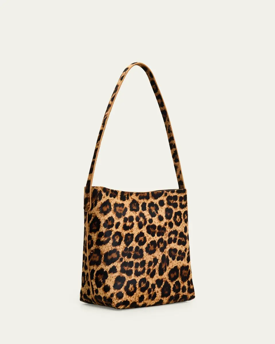 MANSUR GAVRIEL Everyday Cabas Small Leopard-Print Animal Hair Shoulder Bag | Thumbnail 3 MANSUR GAVRIEL Everyday Cabas Small Leopard-Print Animal Hair Shoulder Bag | Thumbnail 3