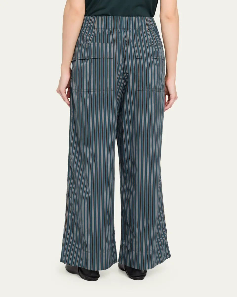 A.L.C. James Striped Cotton Drawstring Pants | Thumbnail 3 A.L.C. James Striped Cotton Drawstring Pants | Thumbnail 3
