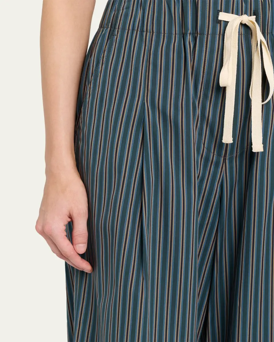 A.L.C. James Striped Cotton Drawstring Pants | Thumbnail 5 A.L.C. James Striped Cotton Drawstring Pants | Thumbnail 5