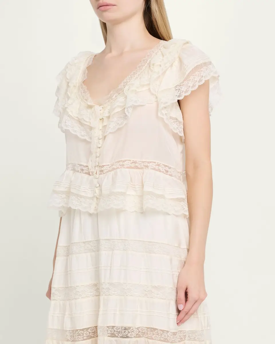 LoveShackFancy Persine Silk Ruffle Top | Thumbnail 4 LoveShackFancy Persine Silk Ruffle Top | Thumbnail 4