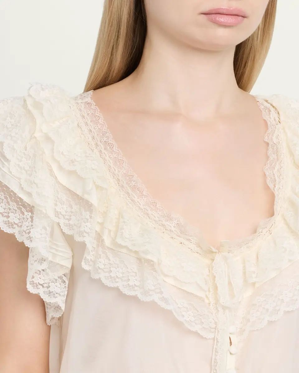 LoveShackFancy Persine Silk Ruffle Top | Thumbnail 5 LoveShackFancy Persine Silk Ruffle Top | Thumbnail 5