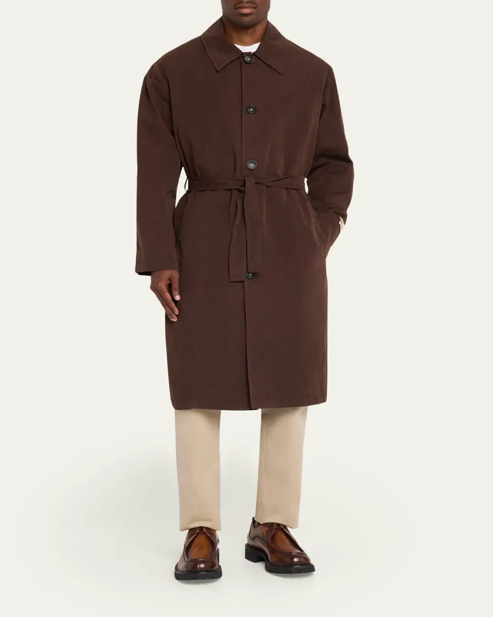 Massimo Alba Men's Cotton-Blend Water-Repellant Coat | Thumbnail 4 Massimo Alba Men's Cotton-Blend Water-Repellant Coat | Thumbnail 4
