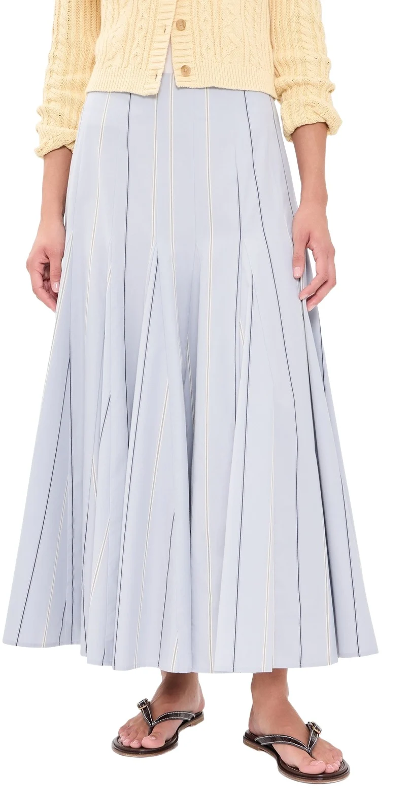 Poplin Midi A-Line Skirt Poplin Midi A-Line Skirt