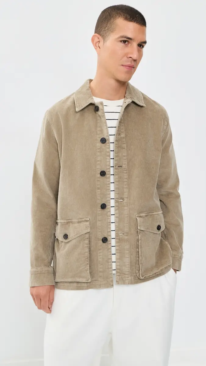 OFFICINE GÉNÉRALE Suny Washed Cotton Corduroy Jacket | Thumbnail 2 OFFICINE GÉNÉRALE Suny Washed Cotton Corduroy Jacket | Thumbnail 2