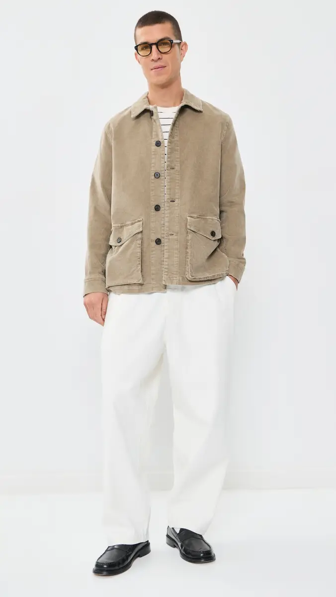 OFFICINE GÉNÉRALE Suny Washed Cotton Corduroy Jacket | Thumbnail 5 OFFICINE GÉNÉRALE Suny Washed Cotton Corduroy Jacket | Thumbnail 5