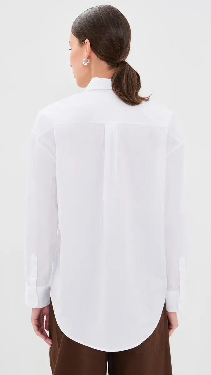 Faherty Coastal Poplin Oversized Shirt | Thumbnail 3 Faherty Coastal Poplin Oversized Shirt | Thumbnail 3