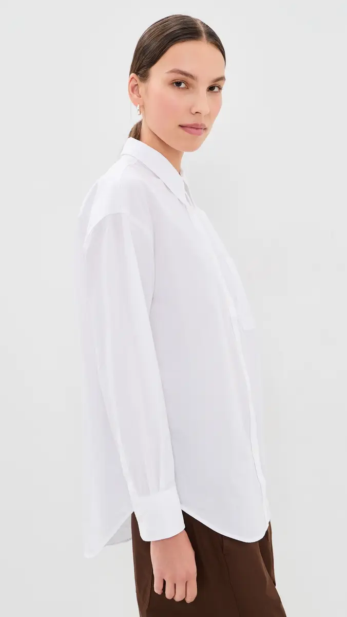 Faherty Coastal Poplin Oversized Shirt | Thumbnail 4 Faherty Coastal Poplin Oversized Shirt | Thumbnail 4