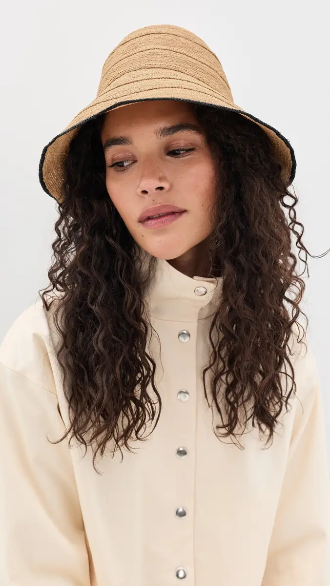 JANESSA LEONE Teagan Raffia Hat | Thumbnail 3 JANESSA LEONE Teagan Raffia Hat | Thumbnail 3