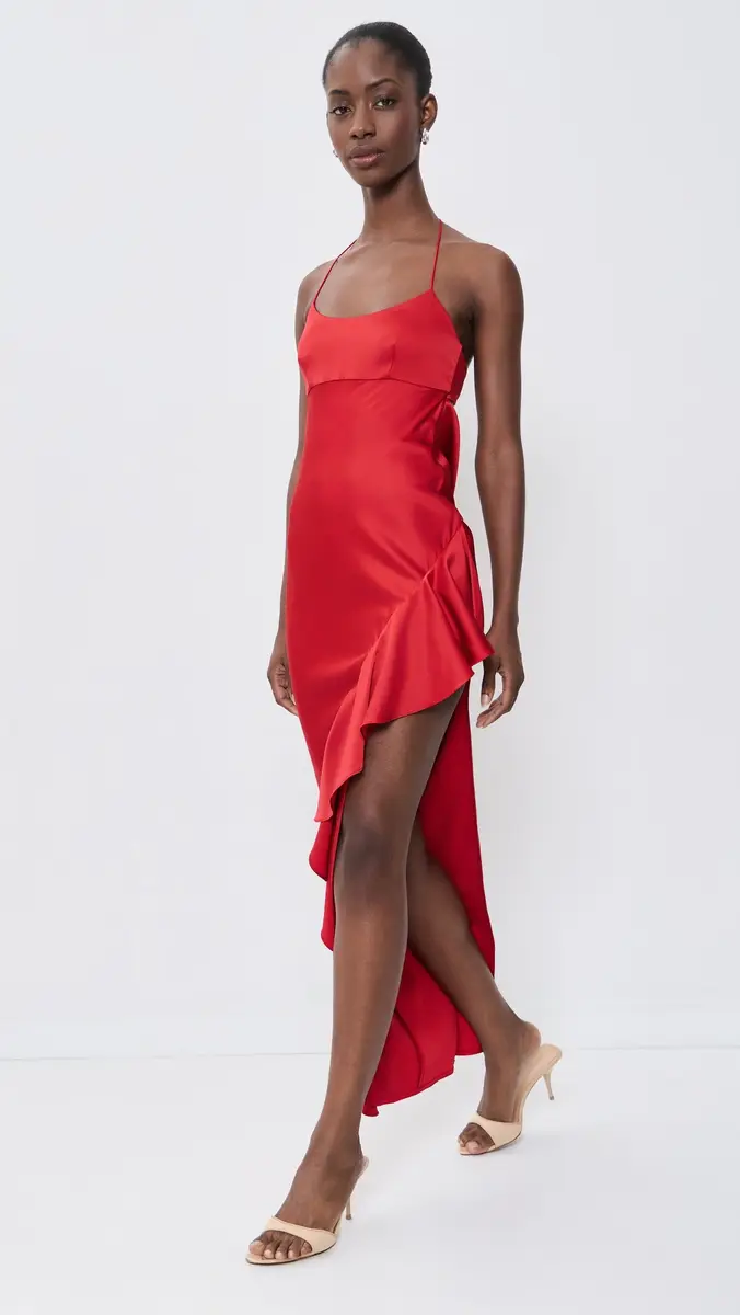 Alice + Olivia Palma Ruffle Slip Dress | Thumbnail 2 Alice + Olivia Palma Ruffle Slip Dress | Thumbnail 2
