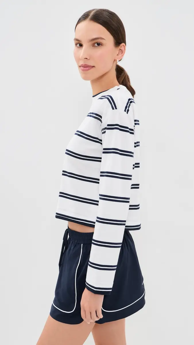 GOOD AMERICAN The Long Sleeve Layered Tee | Thumbnail 4 GOOD AMERICAN The Long Sleeve Layered Tee | Thumbnail 4