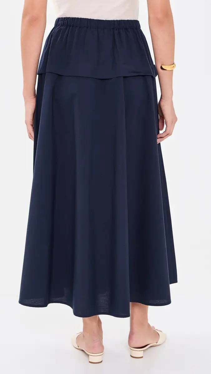 Polo Ralph Lauren Cotton Canvas Woven Midi Skirt | Thumbnail 3 Polo Ralph Lauren Cotton Canvas Woven Midi Skirt | Thumbnail 3