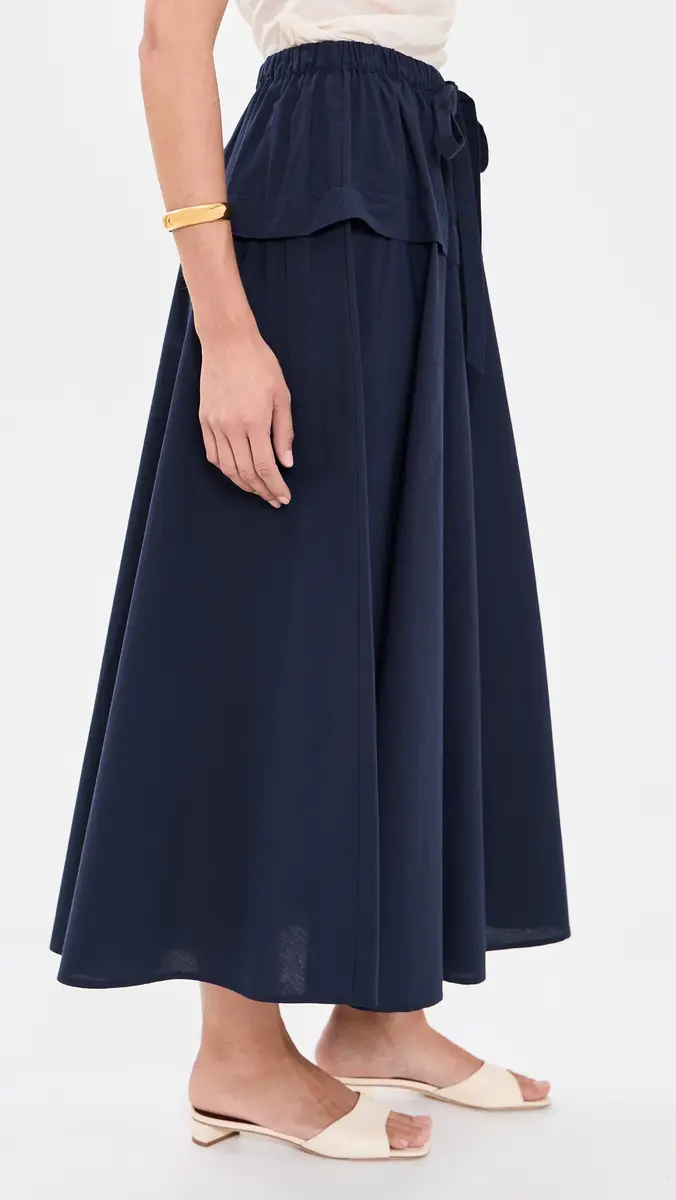 Polo Ralph Lauren Cotton Canvas Woven Midi Skirt | Thumbnail 4 Polo Ralph Lauren Cotton Canvas Woven Midi Skirt | Thumbnail 4
