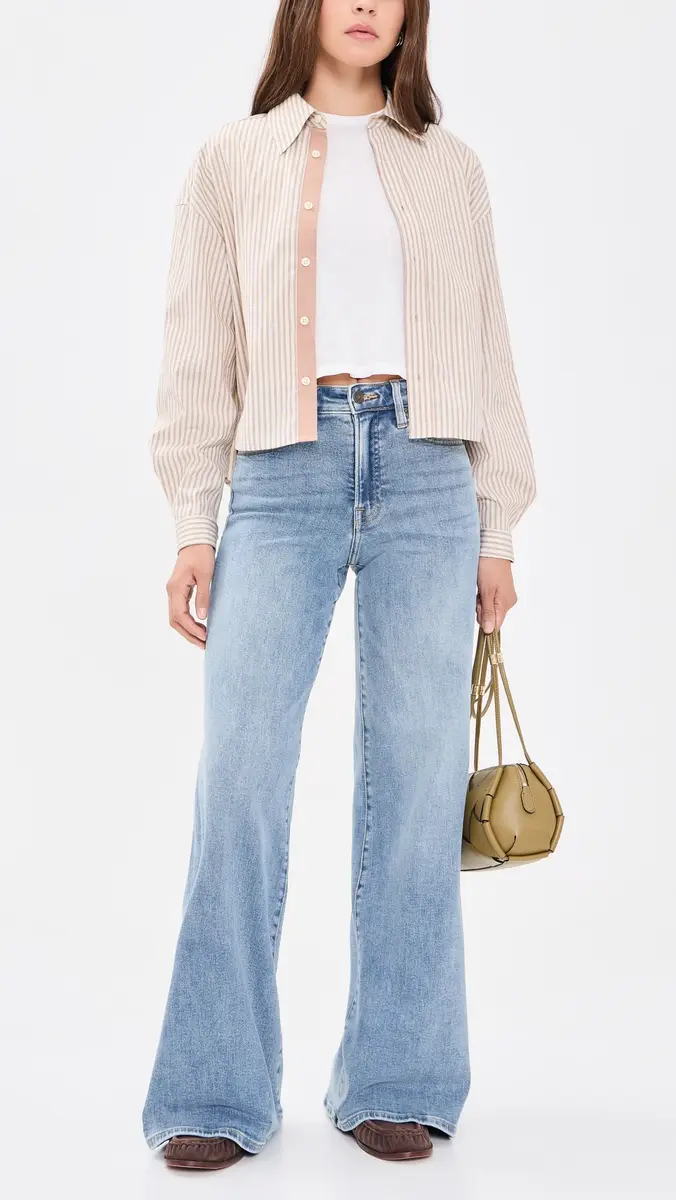 GOOD AMERICAN Good Waist Palazzo Jeans | Thumbnail 5