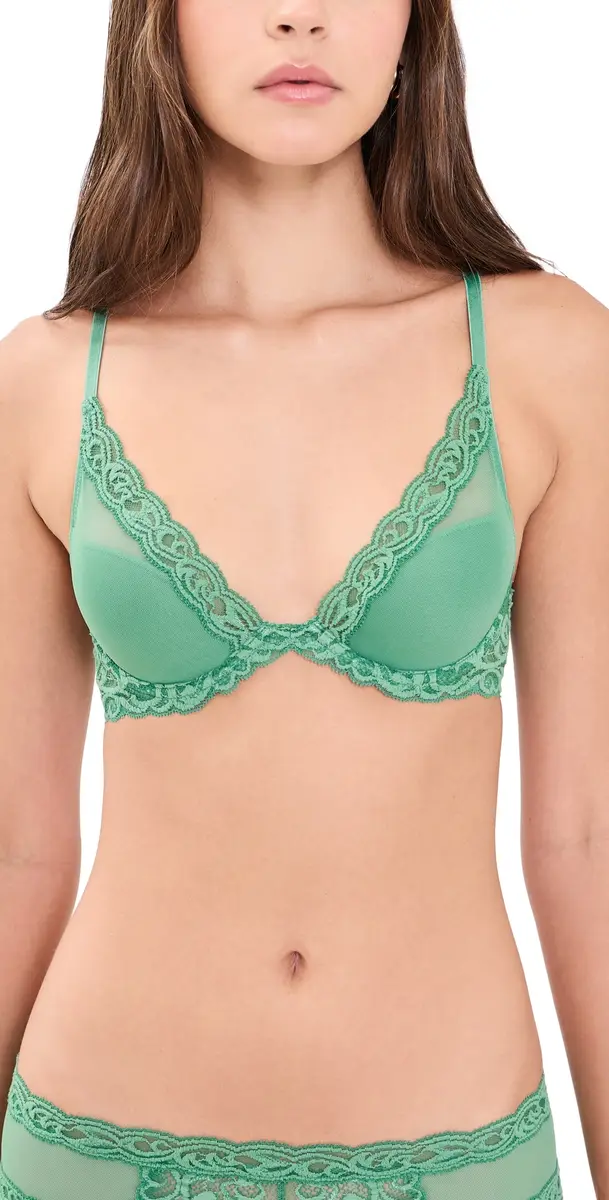 Natori Feathers Plunge T-Shirt Bra Frosty Spruce | Image 1 Natori Feathers Plunge T-Shirt Bra Frosty Spruce | Image 1