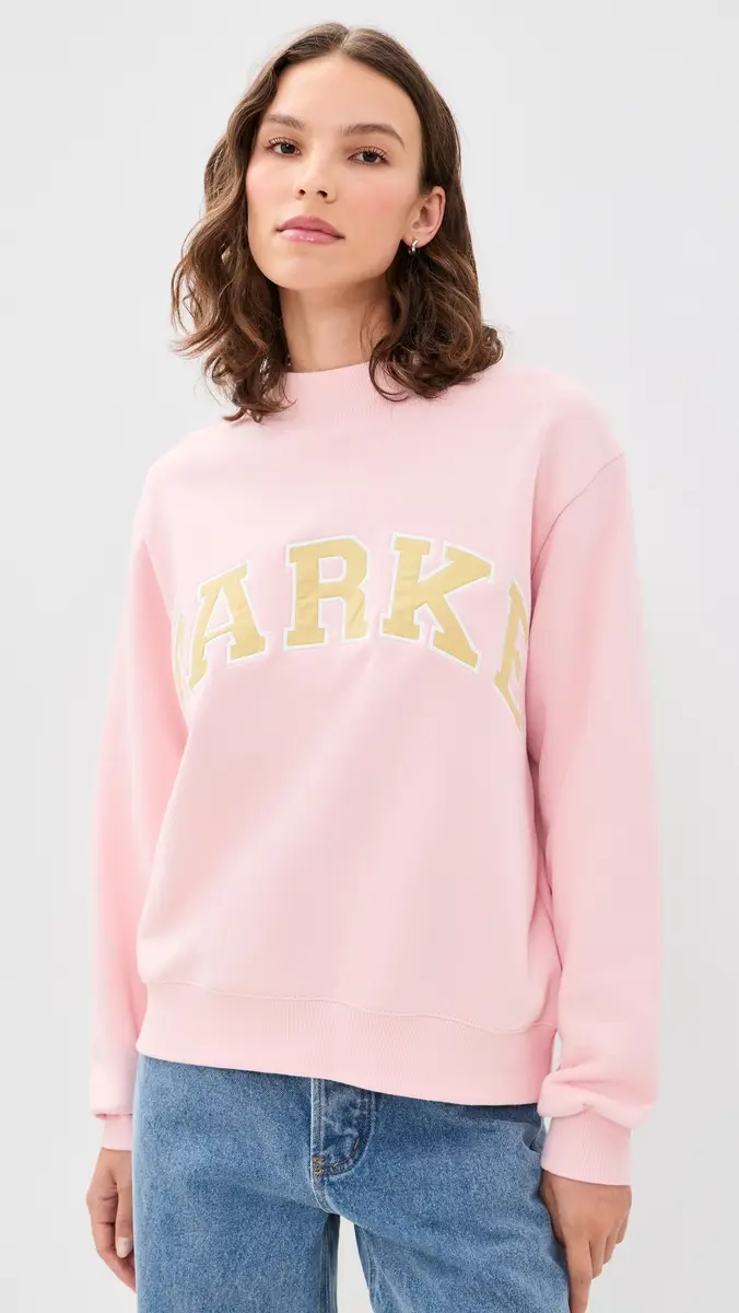 PARKE Varsity Mock Neck Sweatshirt | Thumbnail 2 PARKE Varsity Mock Neck Sweatshirt | Thumbnail 2