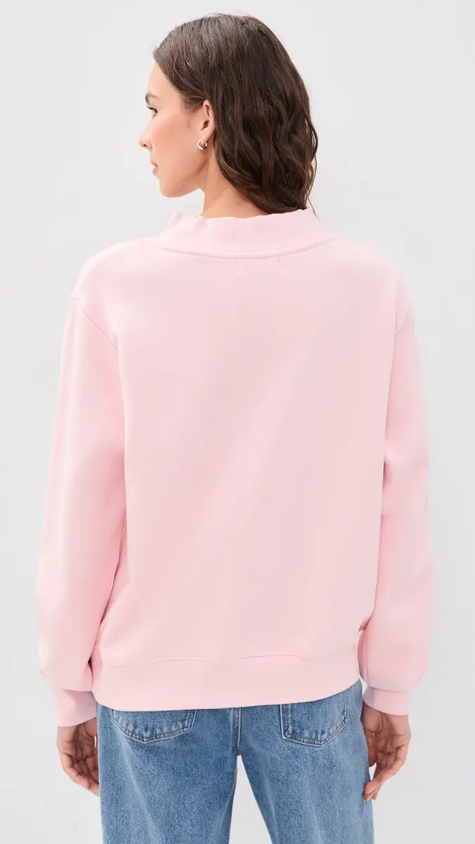 PARKE Varsity Mock Neck Sweatshirt | Thumbnail 3 PARKE Varsity Mock Neck Sweatshirt | Thumbnail 3