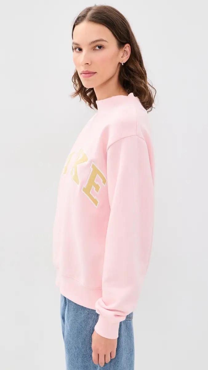 PARKE Varsity Mock Neck Sweatshirt | Thumbnail 4 PARKE Varsity Mock Neck Sweatshirt | Thumbnail 4