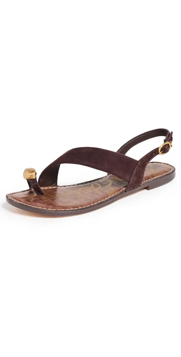 Sam Edelman Grace Suede Sandals Cafe Noir | Image 1 Sam Edelman Grace Suede Sandals Cafe Noir | Image 1