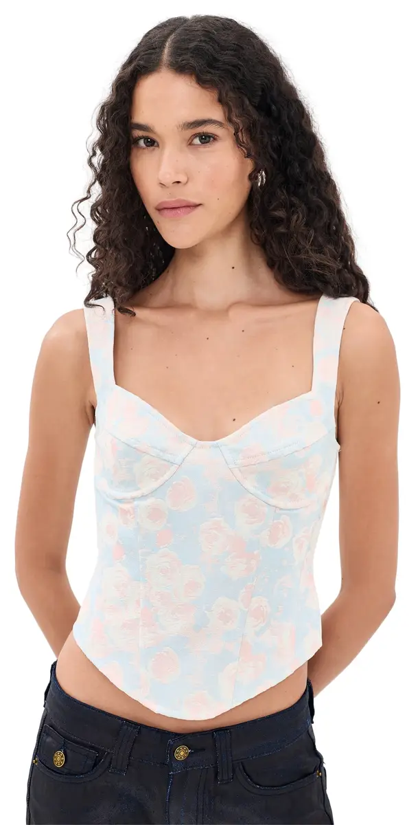 LIONESS Roma Corset oft Blue | Image 1 LIONESS Roma Corset oft Blue | Image 1