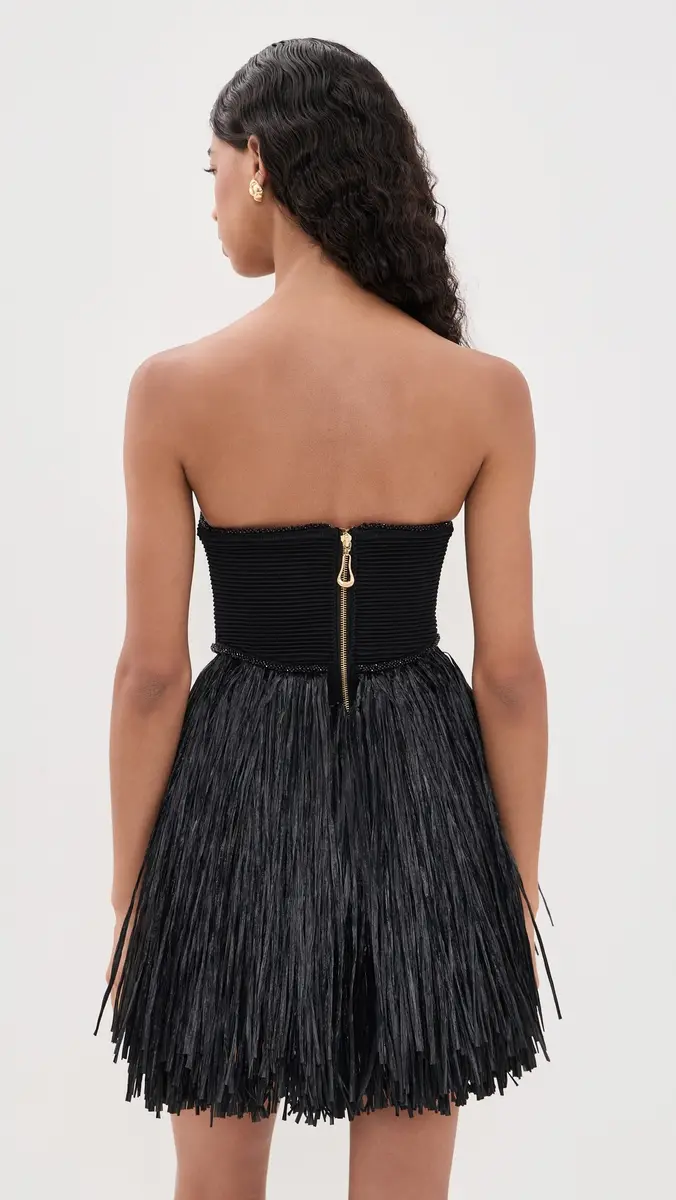 Aje Florentia Raffia Mini Dress | Thumbnail 3 Aje Florentia Raffia Mini Dress | Thumbnail 3