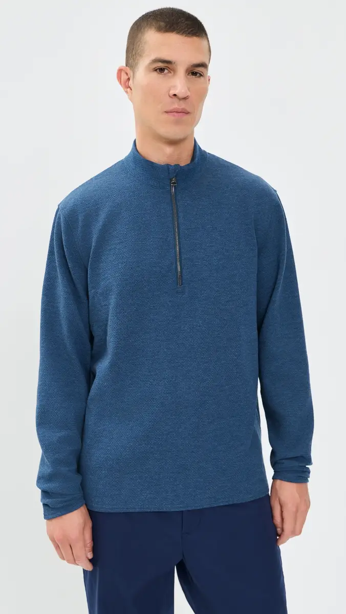 Greyson Troy Textured Fleece Quarter Zip Shirt | Thumbnail 2 Greyson Troy Textured Fleece Quarter Zip Shirt | Thumbnail 2