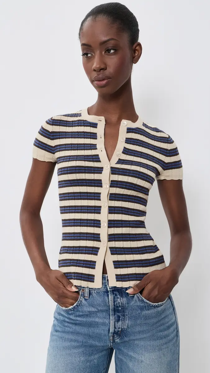 Madewell Short-Sleeve Cardigan | Thumbnail 2 Madewell Short-Sleeve Cardigan | Thumbnail 2