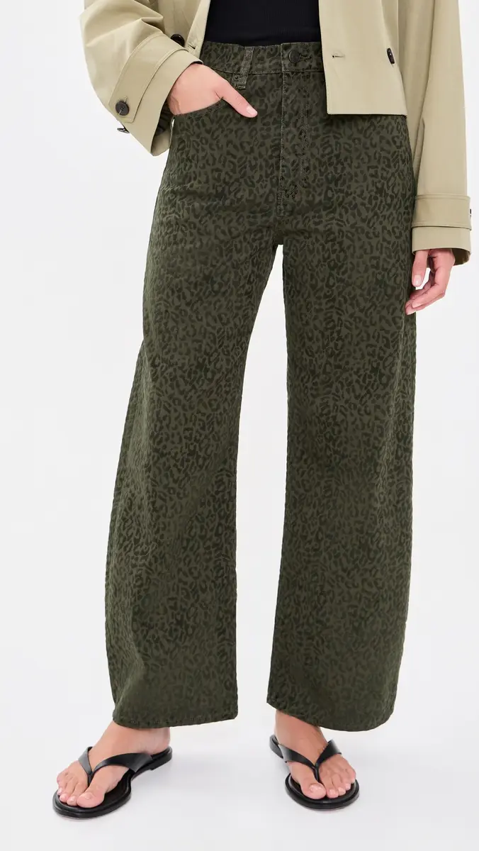 Frame The Bow Crop Flocked Jeans | Thumbnail 2 Frame The Bow Crop Flocked Jeans | Thumbnail 2