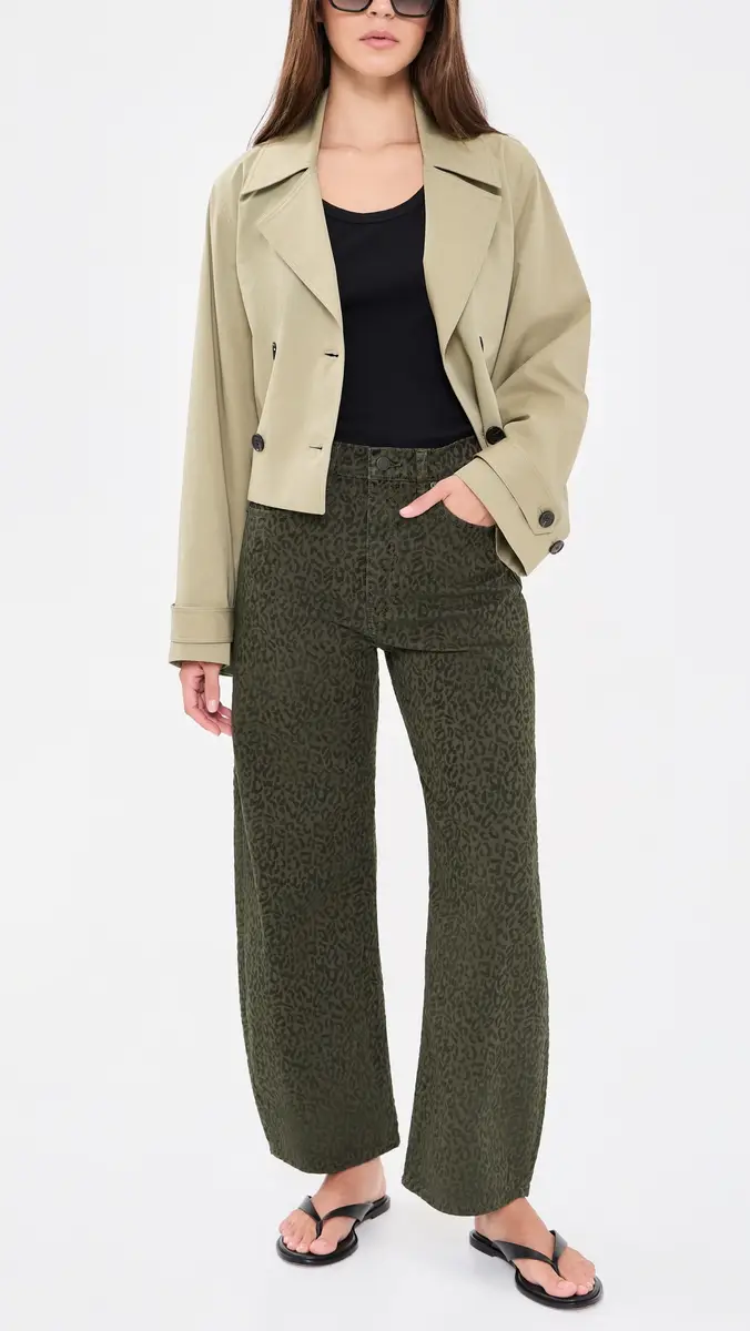 Frame The Bow Crop Flocked Jeans | Thumbnail 5 Frame The Bow Crop Flocked Jeans | Thumbnail 5