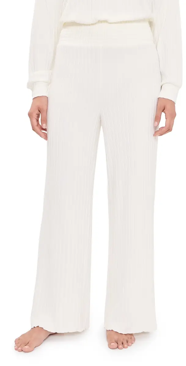 Z Supply Dawn mocked Rib Pants Bone | Image 1 Z Supply Dawn mocked Rib Pants Bone | Image 1