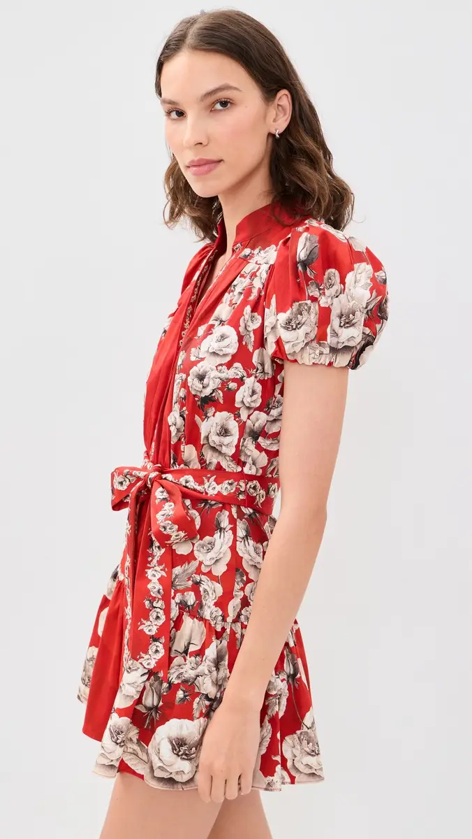 Alice + Olivia Cora Tiered Mini Shirt Dress | Thumbnail 4