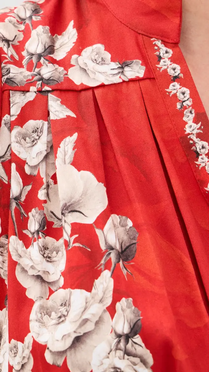 Alice + Olivia Cora Tiered Mini Shirt Dress | Thumbnail 6
