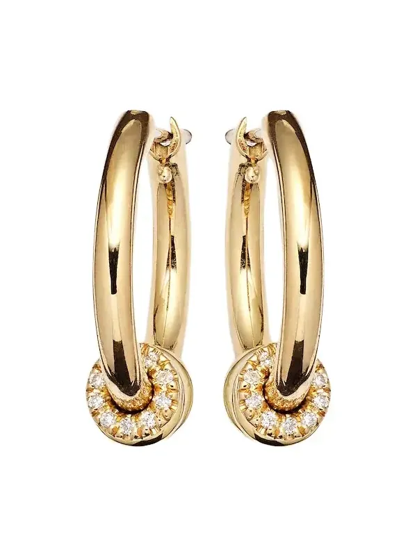 Ara 18kt gold earrings with white diamonds