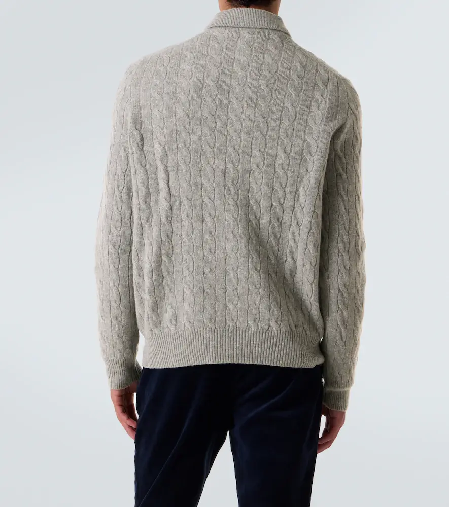 Polo Ralph Lauren Cable-knit wool and cashmere polo sweater | Thumbnail 5 Polo Ralph Lauren Cable-knit wool and cashmere polo sweater | Thumbnail 5