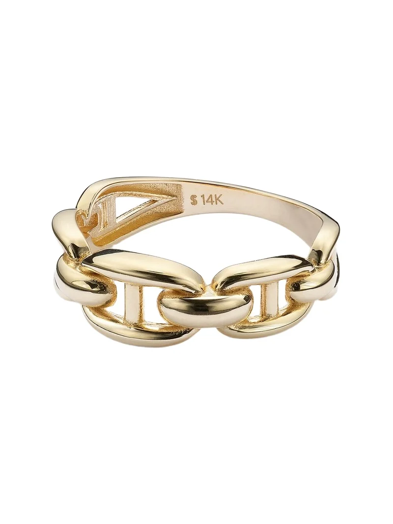 Puffed Maritime 14kt gold ring