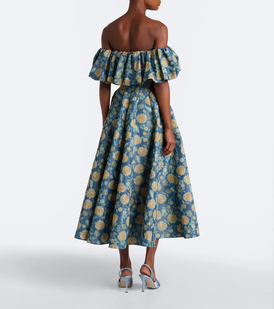 Markarian Freesia floral off-shoulder bustier dress | Thumbnail 5 Markarian Freesia floral off-shoulder bustier dress | Thumbnail 5
