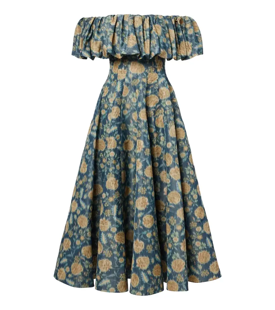 Markarian Freesia floral off-shoulder bustier dress | Image 1 Markarian Freesia floral off-shoulder bustier dress | Image 1